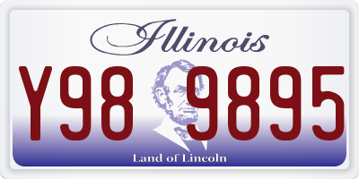 IL license plate Y989895