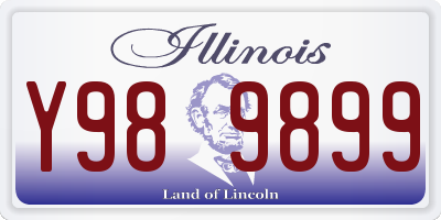 IL license plate Y989899