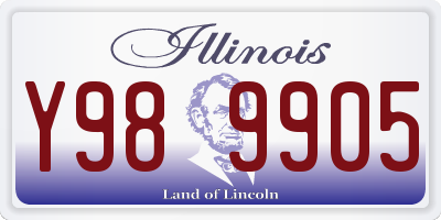 IL license plate Y989905