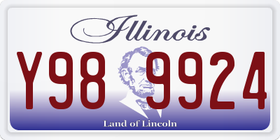 IL license plate Y989924