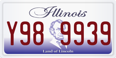 IL license plate Y989939