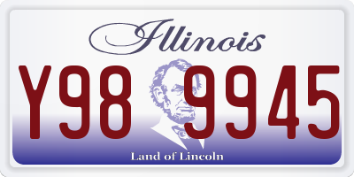 IL license plate Y989945