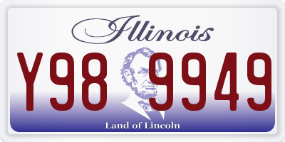 IL license plate Y989949