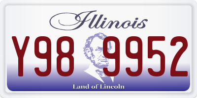 IL license plate Y989952
