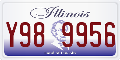IL license plate Y989956