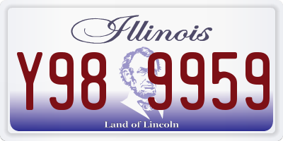 IL license plate Y989959