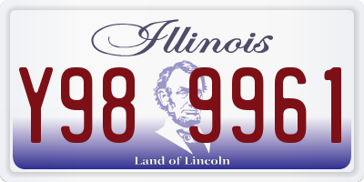 IL license plate Y989961