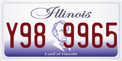 IL license plate Y989965