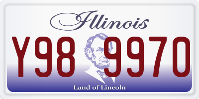 IL license plate Y989970