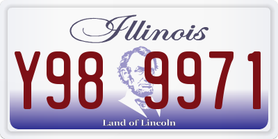 IL license plate Y989971