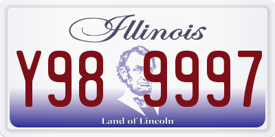 IL license plate Y989997