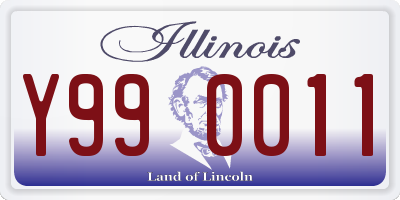 IL license plate Y990011