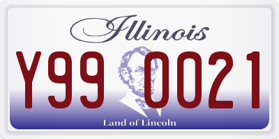 IL license plate Y990021