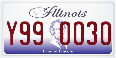 IL license plate Y990030