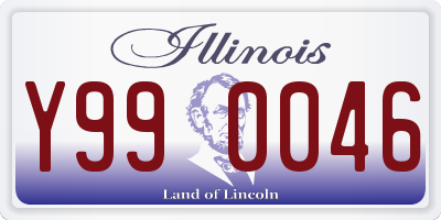 IL license plate Y990046