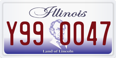 IL license plate Y990047