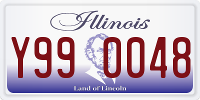 IL license plate Y990048