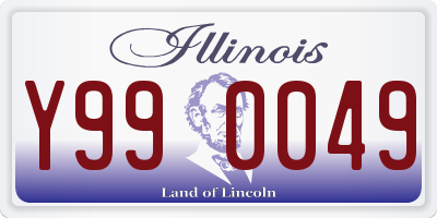IL license plate Y990049