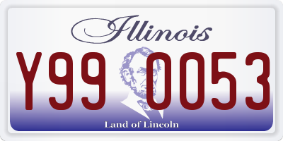 IL license plate Y990053