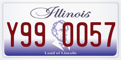 IL license plate Y990057