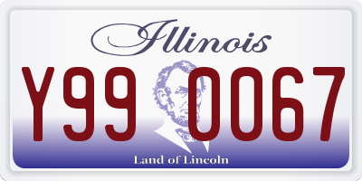 IL license plate Y990067