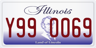 IL license plate Y990069