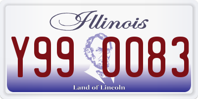 IL license plate Y990083