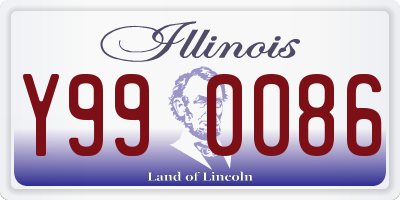 IL license plate Y990086