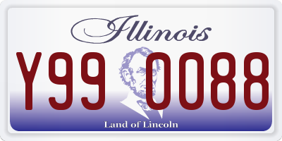 IL license plate Y990088