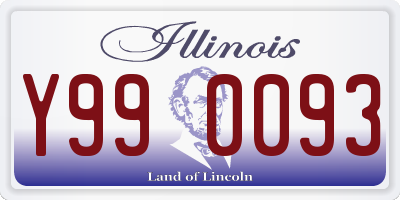 IL license plate Y990093