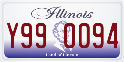 IL license plate Y990094