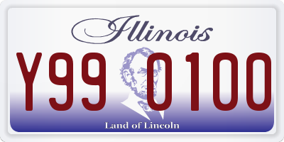 IL license plate Y990100