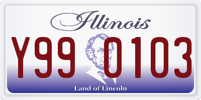 IL license plate Y990103