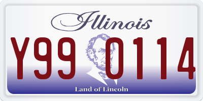IL license plate Y990114