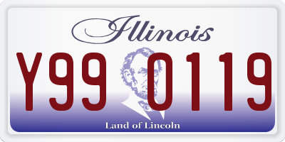 IL license plate Y990119