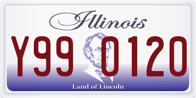 IL license plate Y990120