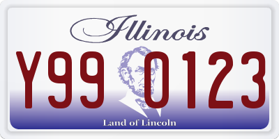 IL license plate Y990123