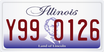 IL license plate Y990126