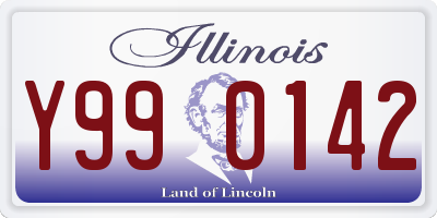IL license plate Y990142