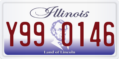 IL license plate Y990146