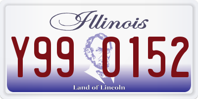 IL license plate Y990152