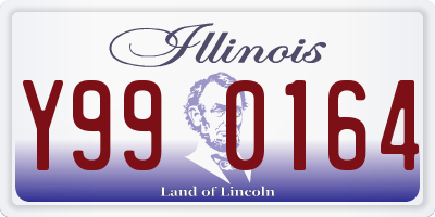 IL license plate Y990164