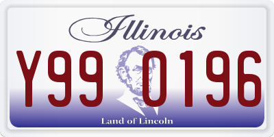 IL license plate Y990196