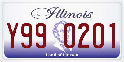 IL license plate Y990201