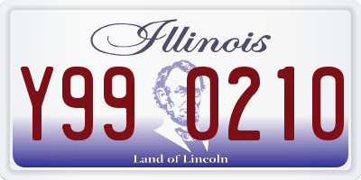 IL license plate Y990210