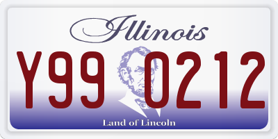 IL license plate Y990212
