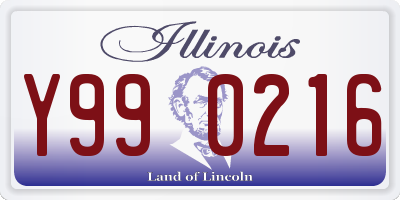 IL license plate Y990216