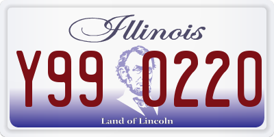 IL license plate Y990220