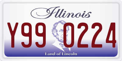 IL license plate Y990224