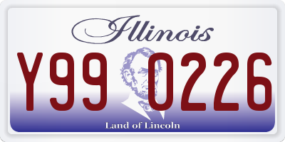 IL license plate Y990226